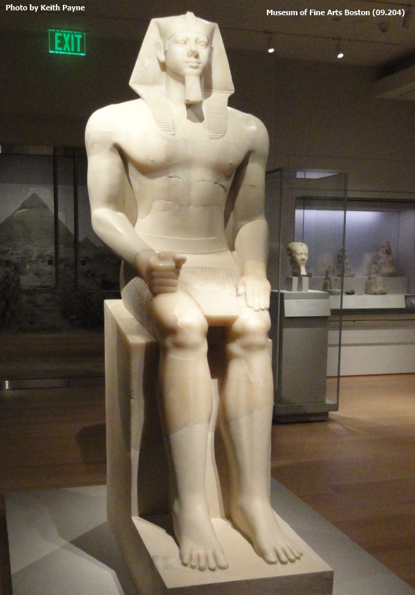 Alabaster colossus of Menkaure (Photo by Keith Payne)