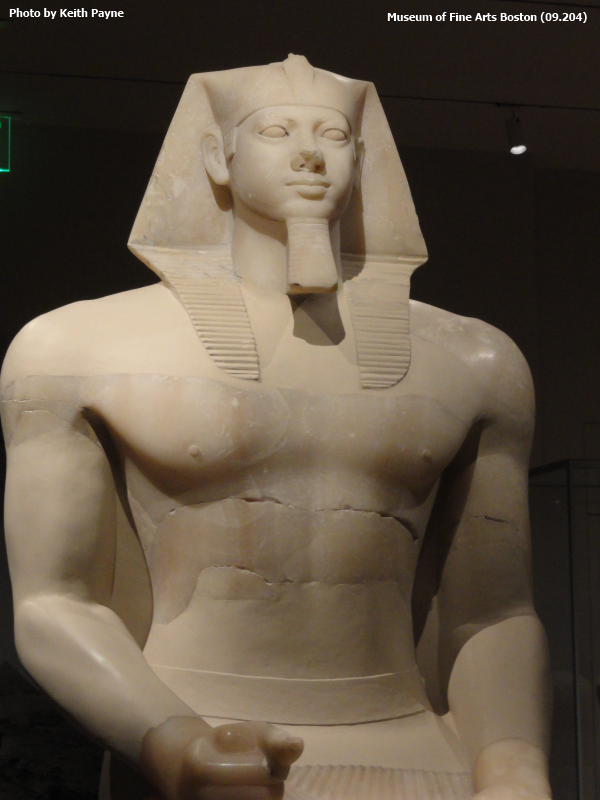 Closeup of Menkaure colossus (Photo by Keith Payne)